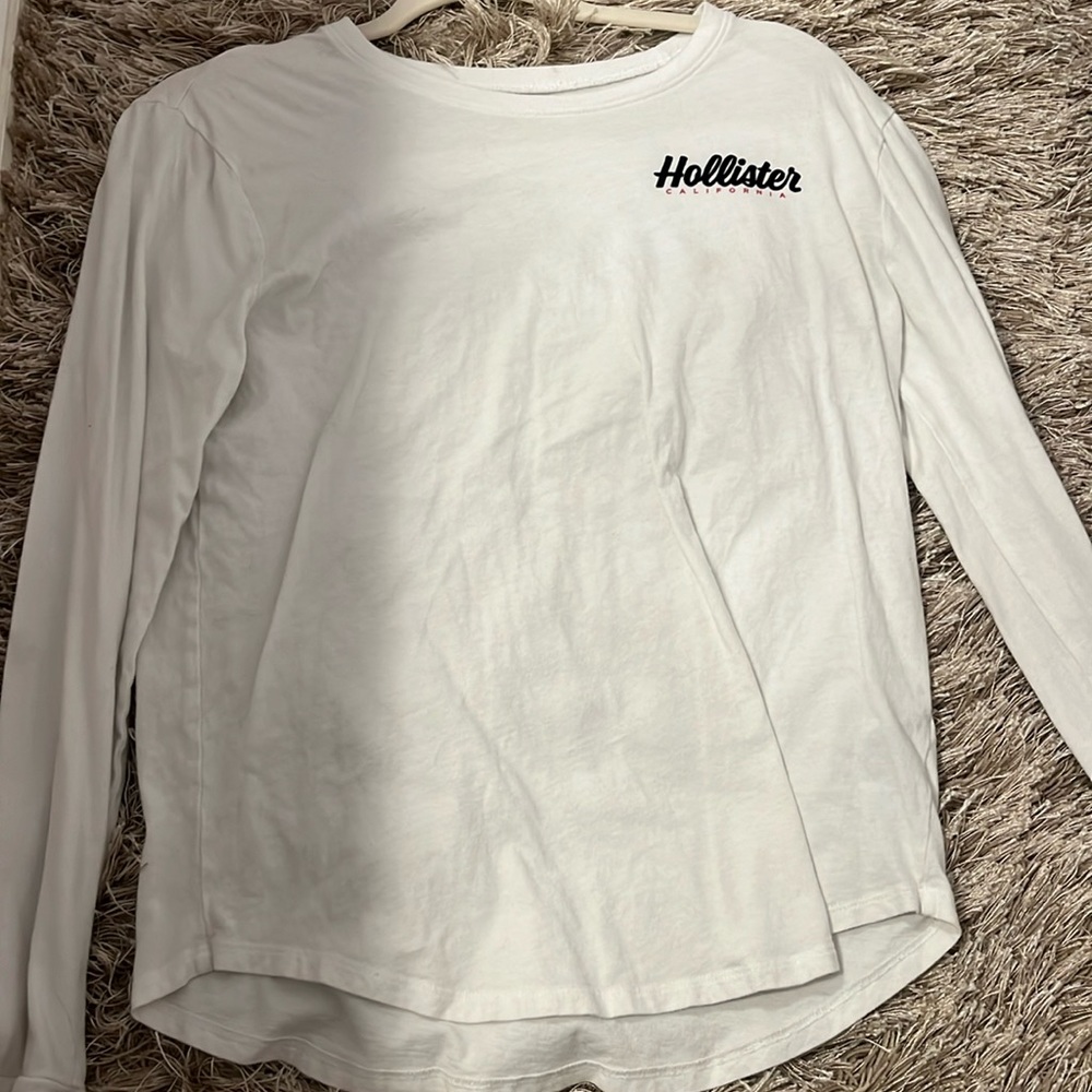 HOLLISTER long sleeve white shirt (xs)